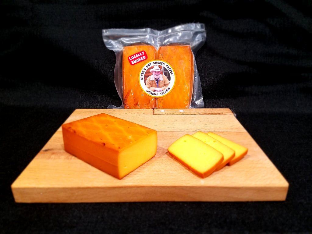 Steve's Hot Smoked Original Yellow Cheese by Bigfoot Smoked Products